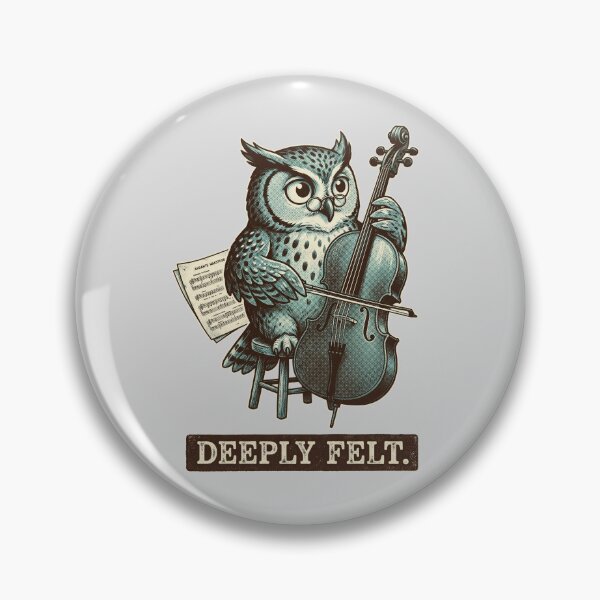 Item preview, Owl Cello Elegant Tee designed and sold by Ortsas.
