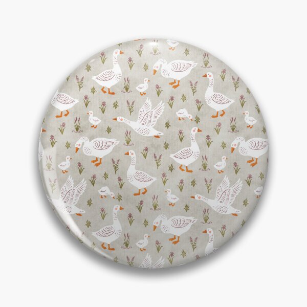 Item preview, Nursery Cute Whimsical Country Farm Geese and Goslings in Pastel Green designed and sold by EliveraDesigns.