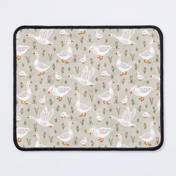 Item preview, Nursery Cute Whimsical Country Farm Geese and Goslings in Pastel Green designed and sold by EliveraDesigns.