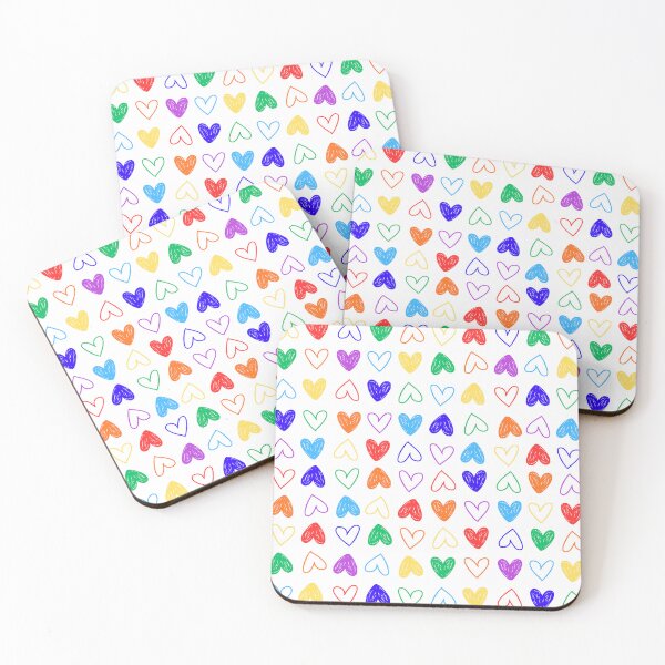 Item preview, Small Rainbow Hearts designed and sold by BillieBroome.