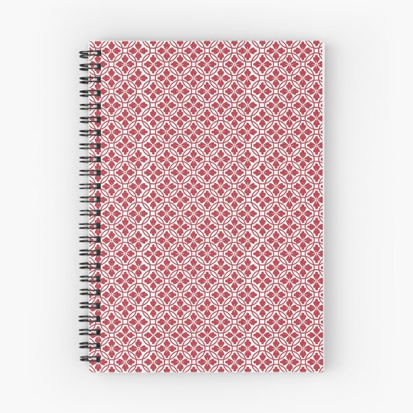 Item preview, Red White Geometric Floral Tile Pattern Moroccan Lattice designed and sold by Zaya_art.