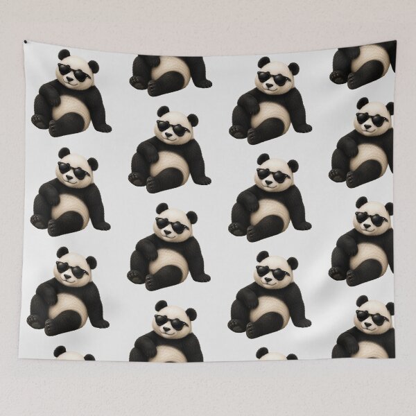 Item preview, Cool Panda Bear Wearing Sunglasses Kawaii Animal Art designed and sold by Seculinator.