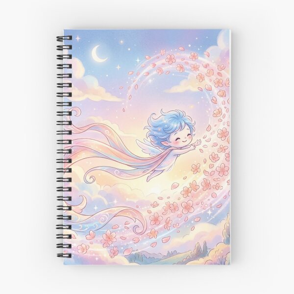 Item preview, Dreamy Blossom Fairy in Pastel Sky designed and sold by CuteRage.