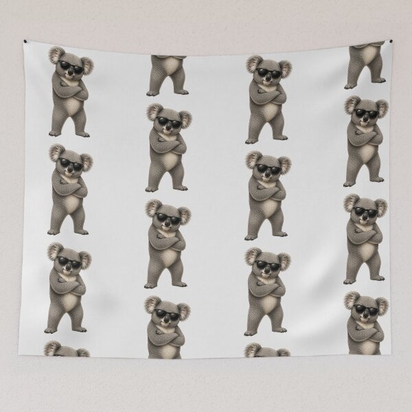 Item preview, Cool Koala Bear Wearing Sunglasses Kawaii Animal Art designed and sold by Seculinator.