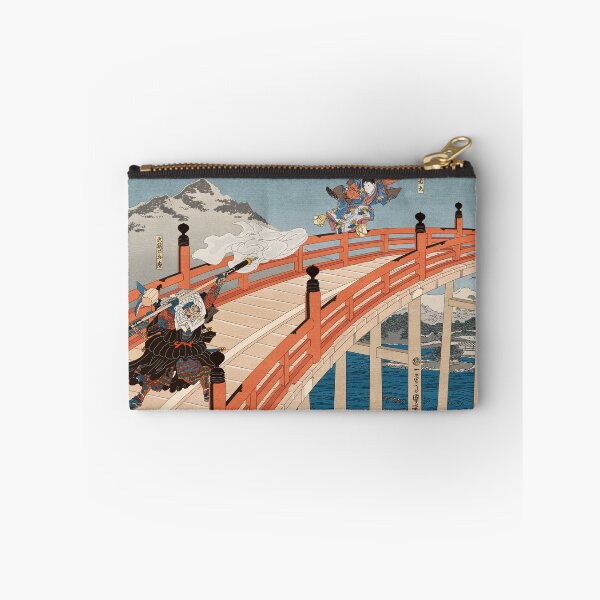Item preview, Ushiwakamaru dodges Musashibo Benkei's naginata at Gojo Bridge. designed and sold by OsakaYumeWorks.