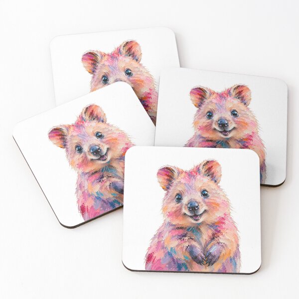 Item preview, Cute Colorful Quokka – Modern Palette Knife Animal Painting designed and sold by SLGA-Designs.