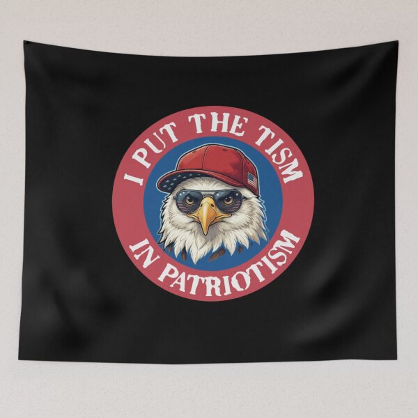 Item preview, I Put The Tism in Patriotism Athletic Eagle designed and sold by TheEndDesign.
