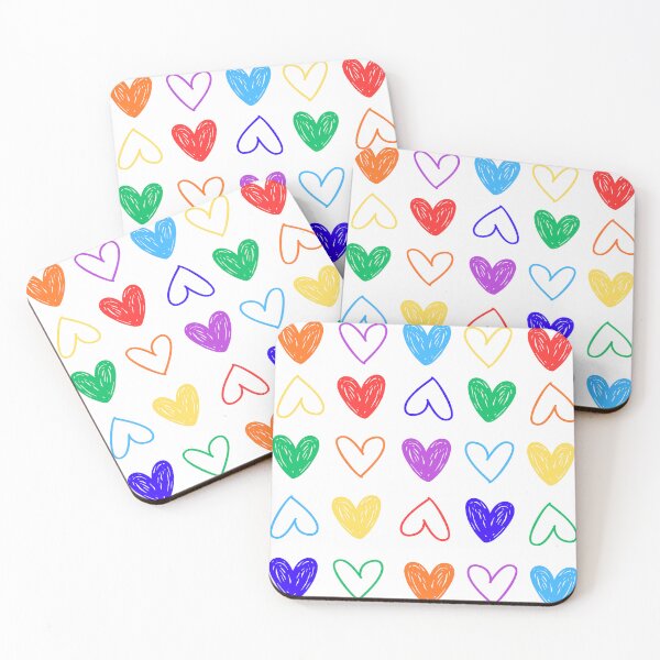 Item preview, Large Rainbow Hearts designed and sold by BillieBroome.