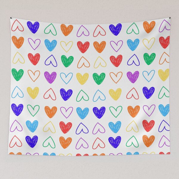 Item preview, Large Rainbow Hearts designed and sold by BillieBroome.