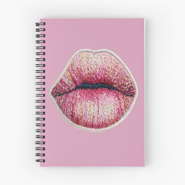 Item preview, Pink Lips Embroidery Pop Art designed and sold by MegaNovaArt.