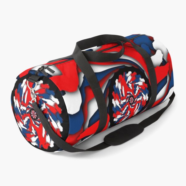 Item preview, Female Soccer Player in Motion - Red, White and Blue Football Art designed and sold by BlackthornDsign.