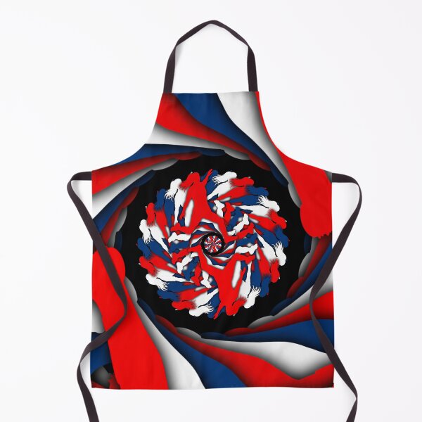 Item preview, Female Soccer Player in Motion - Red, White and Blue Football Art designed and sold by BlackthornDsign.
