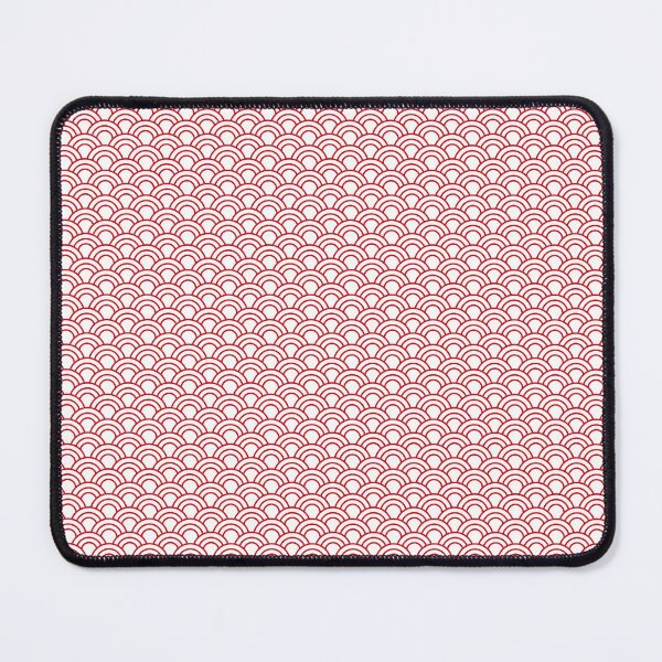 Item preview, Red White Japanese Wave Scallop Pattern Seigaiha Minimal designed and sold by Zaya_art.