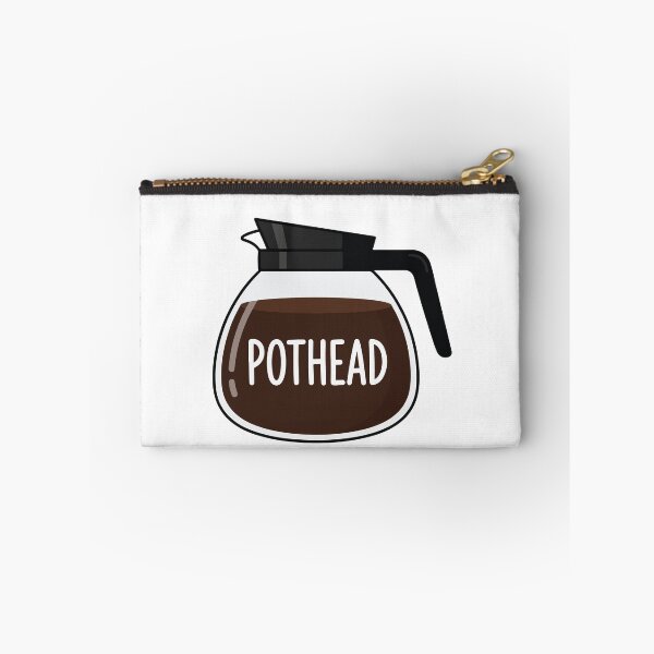 Item preview, Coffee pot , carafe decal with Pothead pun, caffeine lover graphic, funny morning brew illustration designed and sold by raedattia.