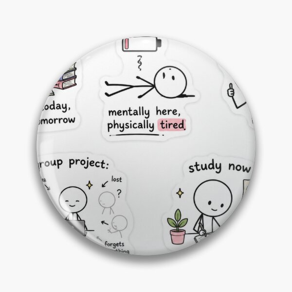 Item preview, Funny College Student Sticker Pack designed and sold by mrstick-.