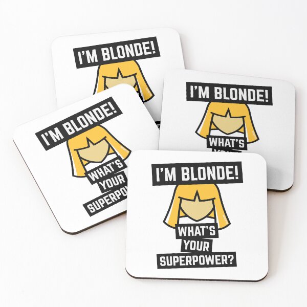 Artikelvorschau, I’m Blonde! What’s Your Superpower? (Blond / POS) entworfen und verkauft von MrFaulbaum.