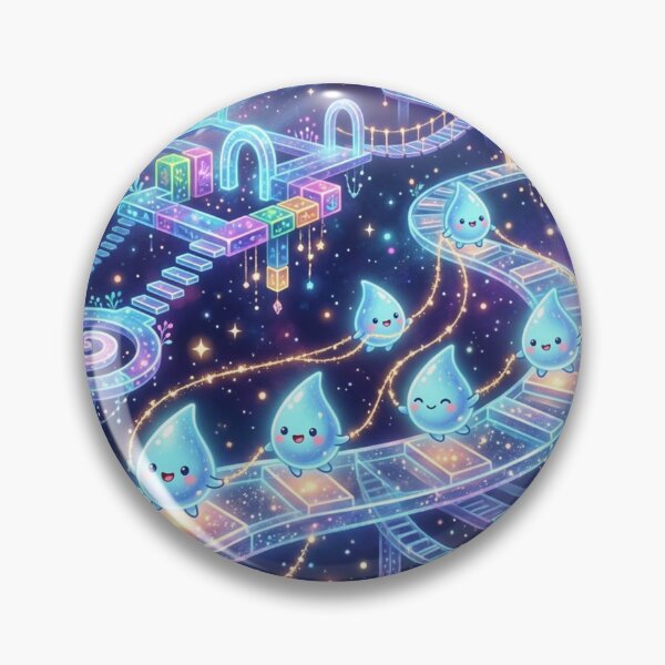 Item preview, Cosmic Dew Drop Adventure Through Neon Dream Galaxy designed and sold by CuteRage.