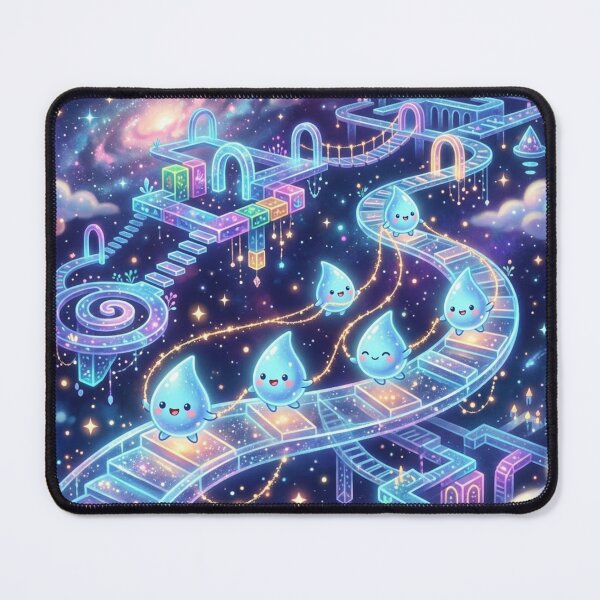 Item preview, Cosmic Dew Drop Adventure Through Neon Dream Galaxy designed and sold by CuteRage.
