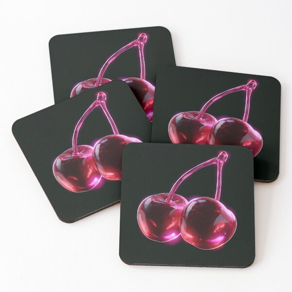 Item preview, Neon Cherry Glow Icon Duo designed and sold by daila70.