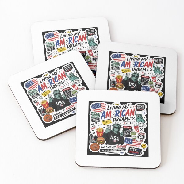 Item preview, Living My American Dream | Gen Z Hustle & Main Character Sticker designed and sold by Ananyamalik12.