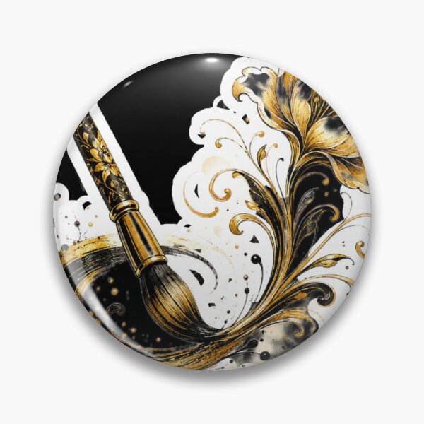 Item preview, Elegant Paint Brush Flourish Artistic Sticker designed and sold by InkPixell.