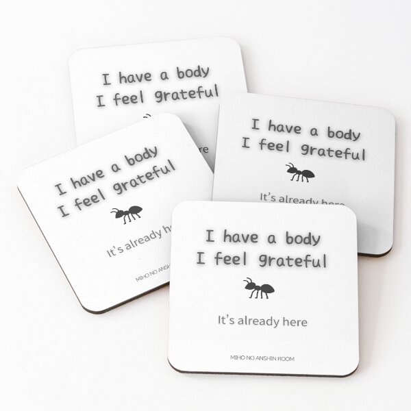 Item preview, I Have a Body I Feel Grateful – Already Here Mug | Minimal Mindful Design designed and sold by miho-anshin.
