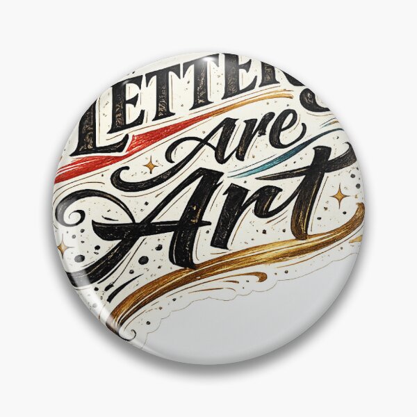 Item preview, Letters Are Art Calligraphy Typography Sticker designed and sold by InkPixell.
