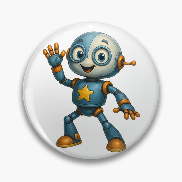 Item preview, Friendly Star Robot – Cute Robot Design designed and sold by Yomere.