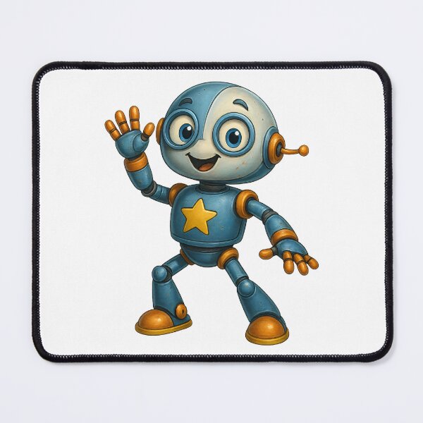 Item preview, Friendly Star Robot – Cute Robot Design designed and sold by Yomere.