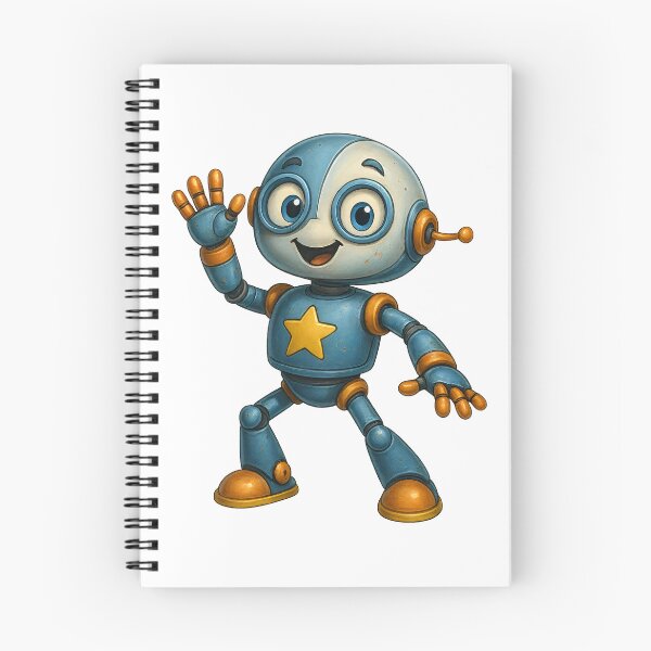 Item preview, Friendly Star Robot – Cute Robot Design designed and sold by Yomere.