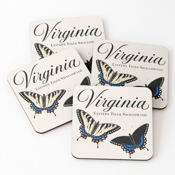 Item preview, Virginia Eastern Tiger Swallowtail Butterfly Poster designed and sold by The-Drip-Studio.