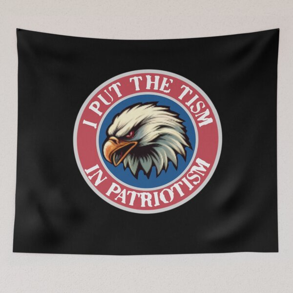 Item preview, I Put The Tism in Patriotism Athletic Eagle designed and sold by TheEndDesign.