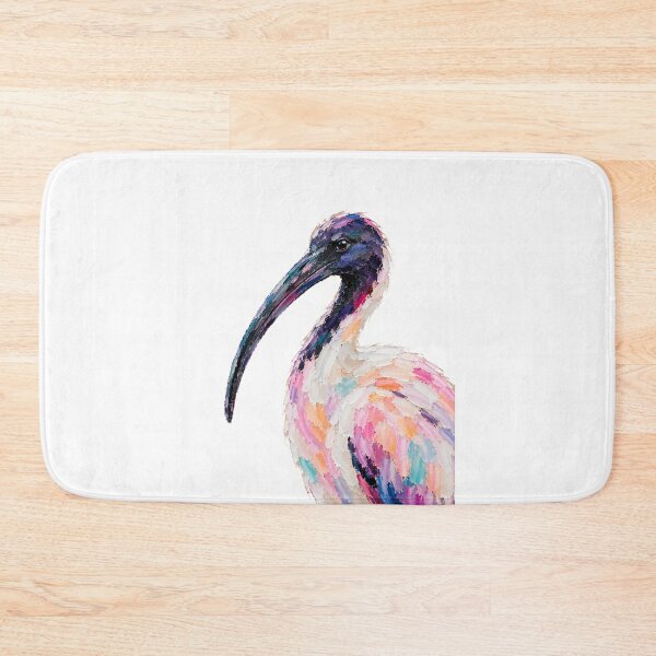 Item preview, Cute Colorful Australian White Ibis – Modern Palette Knife Animal Painting designed and sold by SLGA-Designs.
