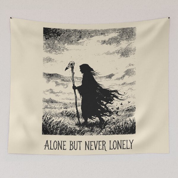 Item preview, Lone Path Wanderer - Solitary Witch designed and sold by bapupa.