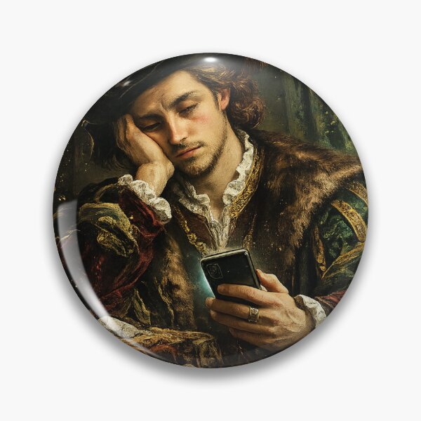 Item preview, Classical Artist in Modern Times Funny Art Sticker designed and sold by InkPixell.