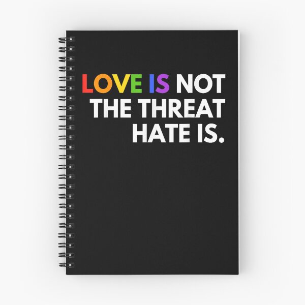 Item preview, Love is Not The Threat Hate is Rainbow LGBTQ Pride designed and sold by realvivar666.