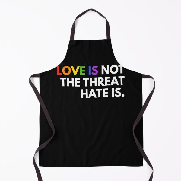 Item preview, Love is Not The Threat Hate is Rainbow LGBTQ Pride designed and sold by realvivar666.