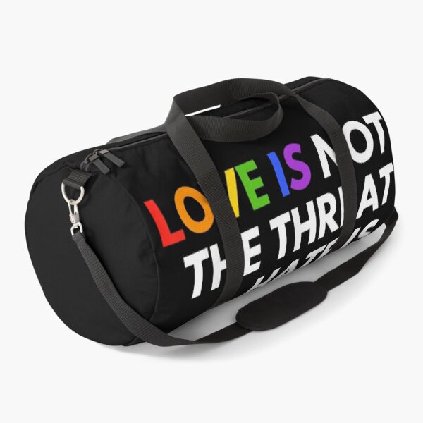 Item preview, Love is Not The Threat Hate is Rainbow LGBTQ Pride designed and sold by realvivar666.