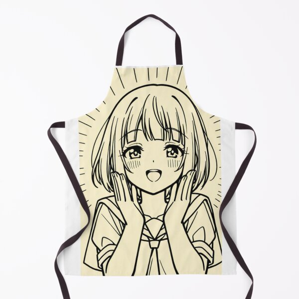 Item preview, Portrait - Girl sailor uniform hands raised surprise designed and sold by AnimeShin.