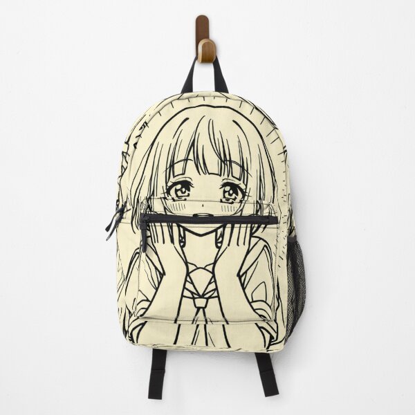 Item preview, Portrait - Girl sailor uniform hands raised surprise designed and sold by AnimeShin.