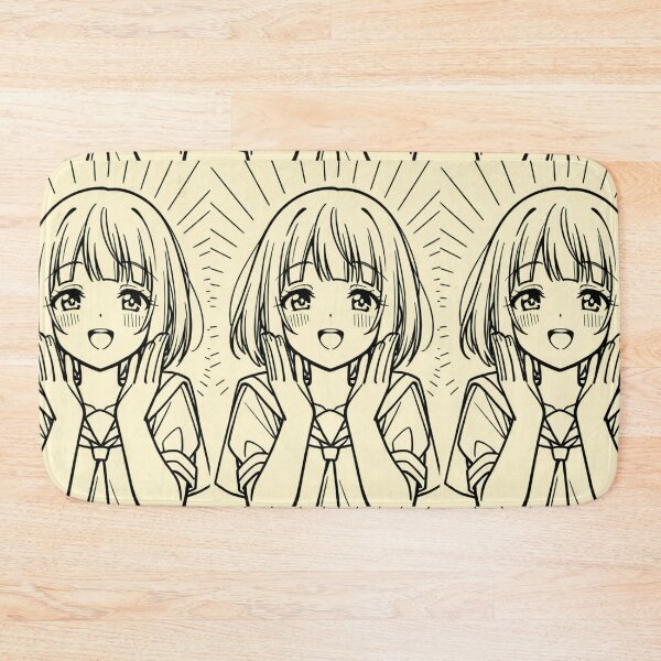 Item preview, Portrait - Girl sailor uniform hands raised surprise designed and sold by AnimeShin.