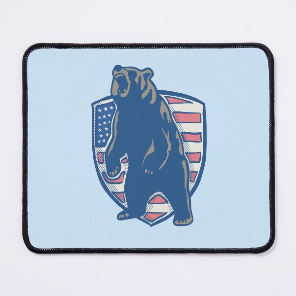 Item preview, Patriotic Grizzly Bear - Faded Color designed and sold by IvysCreativityHouse.