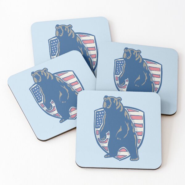 Item preview, Patriotic Grizzly Bear - Faded Color designed and sold by IvysCreativityHouse.