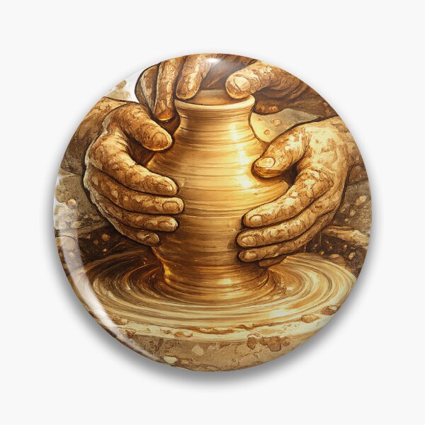 Item preview, Pottery Wheel Clay Crafting Sticker designed and sold by InkPixell.