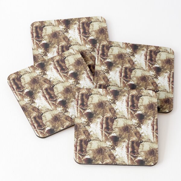 Item preview, Grungy Textured Abstract in Brown and White designed and sold by Artistestella.