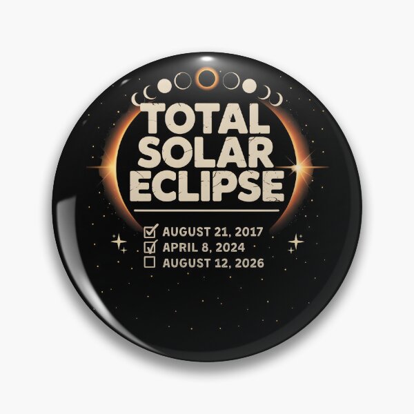 Item preview, Total Solar Eclipse Checklist 2017 2024 2026 Vintage Astronomy Enthusiast designed and sold by ArtByKatti.