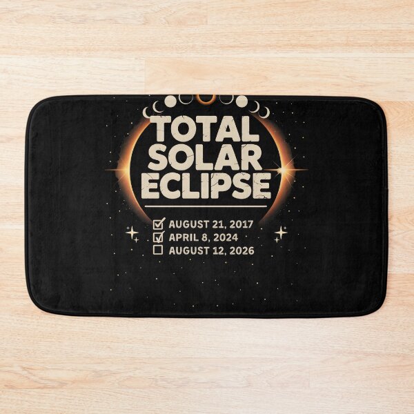 Item preview, Total Solar Eclipse Checklist 2017 2024 2026 Vintage Astronomy Enthusiast designed and sold by ArtByKatti.