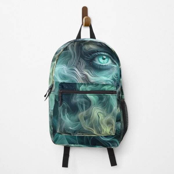 Item preview, Glow of the Mystic Void: A Cyan Smoke Face designed and sold by ToxicInkArt.