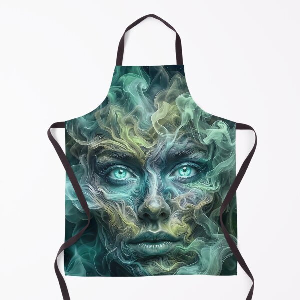 Item preview, Glow of the Mystic Void: A Cyan Smoke Face designed and sold by ToxicInkArt.