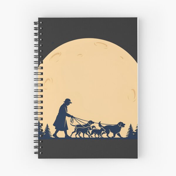Item preview, Old Woman Walking Her Dogs at Night designed and sold by ArcticFoxStudio.